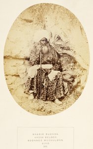 Khadir Bukhsh、Kosaベロッチ、Soonnee Mussulman、Sind、The People of India、J。Forbes Watson、1868年発行（アルブメンプリント） 作： English Photographer